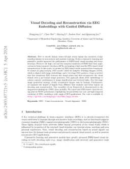 Visual Decoding and Reconstruction via EEG Embeddings with Guided
  Diffusion