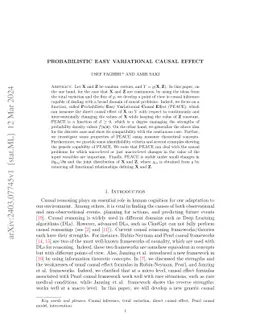 Probabilistic Easy Variational Causal Effect