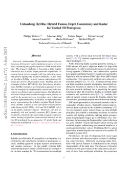 Unleashing HyDRa: Hybrid Fusion, Depth Consistency and Radar for Unified 3D Perception