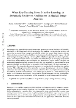 When Eye-Tracking Meets Machine Learning: A Systematic Review on
  Applications in Medical Image Analysis