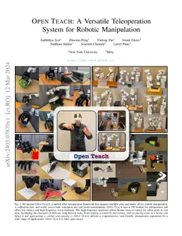 OPEN TEACH: A Versatile Teleoperation System for Robotic Manipulation