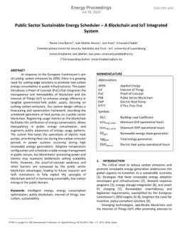 Public Sector Sustainable Energy Scheduler -- A Blockchain and IoT
  Integrated System