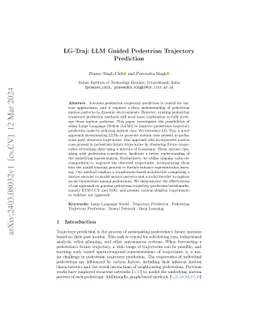 LG-Traj: LLM Guided Pedestrian Trajectory Prediction