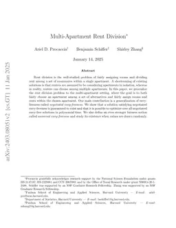 Multi-Apartment Rent Division