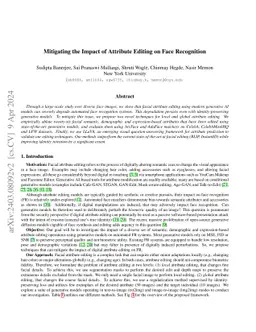 Mitigating the Impact of Attribute Editing on Face Recognition