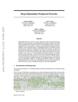 Deep Submodular Peripteral Networks