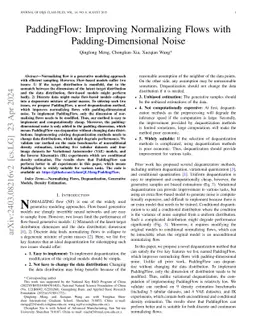 PaddingFlow: Improving Normalizing Flows with Padding-Dimensional Noise