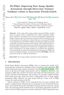 IG-FIQA: Improving Face Image Quality Assessment through Intra-class
  Variance Guidance robust to Inaccurate Pseudo-Labels