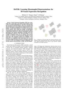 DrFER: Learning Disentangled Representations for 3D Facial Expression
  Recognition