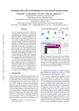 Learning to Describe for Predicting Zero-shot Drug-Drug Interactions