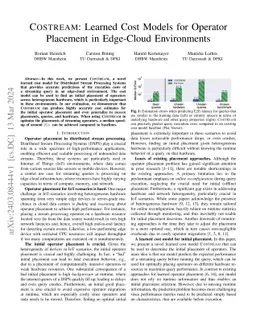 COSTREAM: Learned Cost Models for Operator Placement in Edge-Cloud
  Environments