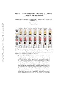 Better Fit: Accommodate Variations in Clothing Types for Virtual Try-on