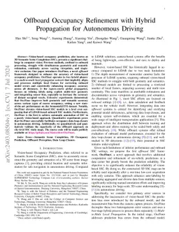 Offboard Occupancy Refinement with Hybrid Propagation for Autonomous Driving