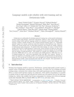Language models scale reliably with over-training and on downstream
  tasks