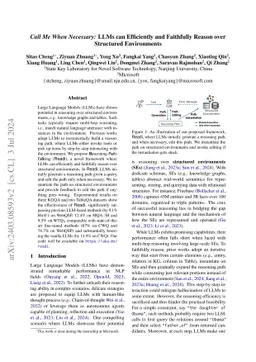 Call Me When Necessary: LLMs can Efficiently and Faithfully Reason over
  Structured Environments