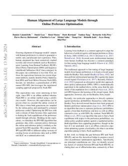 Human Alignment of Large Language Models through Online Preference
  Optimisation
