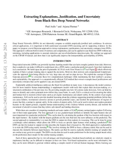 Extracting Explanations, Justification, and Uncertainty from Black-Box
  Deep Neural Networks