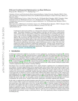 Efficient Combinatorial Optimization via Heat Diffusion
