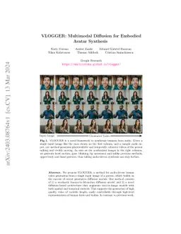 VLOGGER: Multimodal Diffusion for Embodied Avatar Synthesis