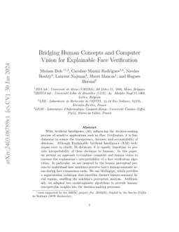 Bridging Human Concepts and Computer Vision for Explainable Face
  Verification