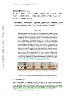 NoiseDiffusion: Correcting Noise for Image Interpolation with Diffusion
  Models beyond Spherical Linear Interpolation