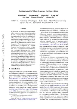 Semiparametric Token-Sequence Co-Supervision