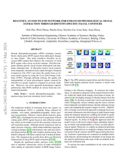 rFaceNet: An End-to-End Network for Enhanced Physiological Signal
  Extraction through Identity-Specific Facial Contours