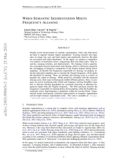 When Semantic Segmentation Meets Frequency Aliasing