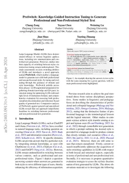 ProSwitch: Knowledge-Guided Instruction Tuning to Generate Professional
  and Non-Professional Styled Text