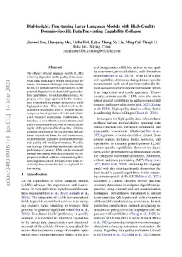 Dial-insight: Fine-tuning Large Language Models with High-Quality
  Domain-Specific Data Preventing Capability Collapse