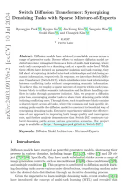 Switch Diffusion Transformer: Synergizing Denoising Tasks with Sparse
  Mixture-of-Experts