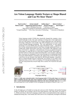 Can We Talk Models Into Seeing the World Differently?