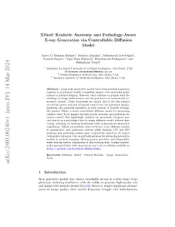 XReal: Realistic Anatomy and Pathology-Aware X-ray Generation via
  Controllable Diffusion Model