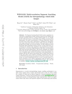 WSI-SAM: Multi-resolution Segment Anything Model (SAM) for
  histopathology whole-slide images