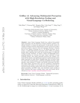 Griffon v2: Advancing Multimodal Perception with High-Resolution Scaling and Visual-Language Co-Referring