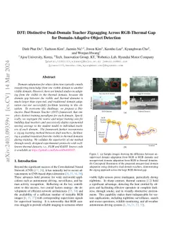 D3T: Distinctive Dual-Domain Teacher Zigzagging Across RGB-Thermal Gap
  for Domain-Adaptive Object Detection