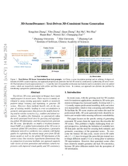 3D-SceneDreamer: Text-Driven 3D-Consistent Scene Generation