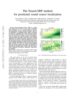 The Neural-SRP method for positional sound source localization