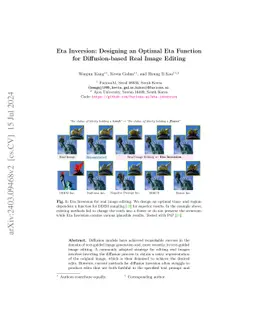 Eta Inversion: Designing an Optimal Eta Function for Diffusion-based
  Real Image Editing