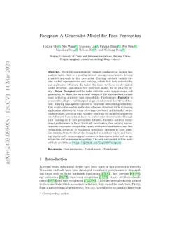 Faceptor: A Generalist Model for Face Perception
