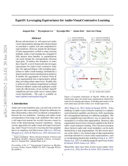 EquiAV: Leveraging Equivariance for Audio-Visual Contrastive Learning