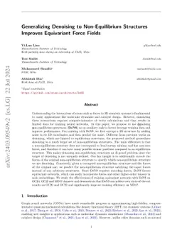 Generalizing Denoising to Non-Equilibrium Structures Improves
  Equivariant Force Fields