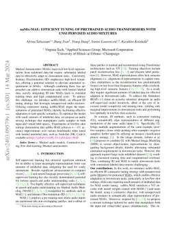 uaMix-MAE: Efficient Tuning of Pretrained Audio Transformers with
  Unsupervised Audio Mixtures