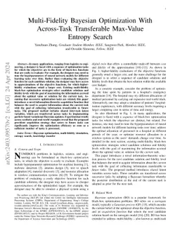 Multi-Fidelity Bayesian Optimization With Across-Task Transferable Max-Value Entropy Search