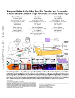 DungeonMaker: Embedding Tangible Creation and Destruction in Hybrid
  Board Games through Personal Fabrication Technology