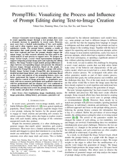PrompTHis: Visualizing the Process and Influence of Prompt Editing
  during Text-to-Image Creation