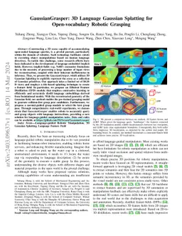 GaussianGrasper: 3D Language Gaussian Splatting for Open-vocabulary
  Robotic Grasping