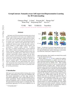 GroupContrast: Semantic-aware Self-supervised Representation Learning
  for 3D Understanding