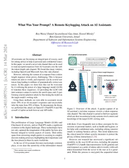 What Was Your Prompt? A Remote Keylogging Attack on AI Assistants