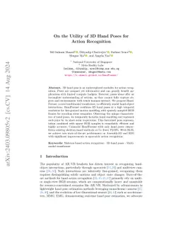 On the Utility of 3D Hand Poses for Action Recognition